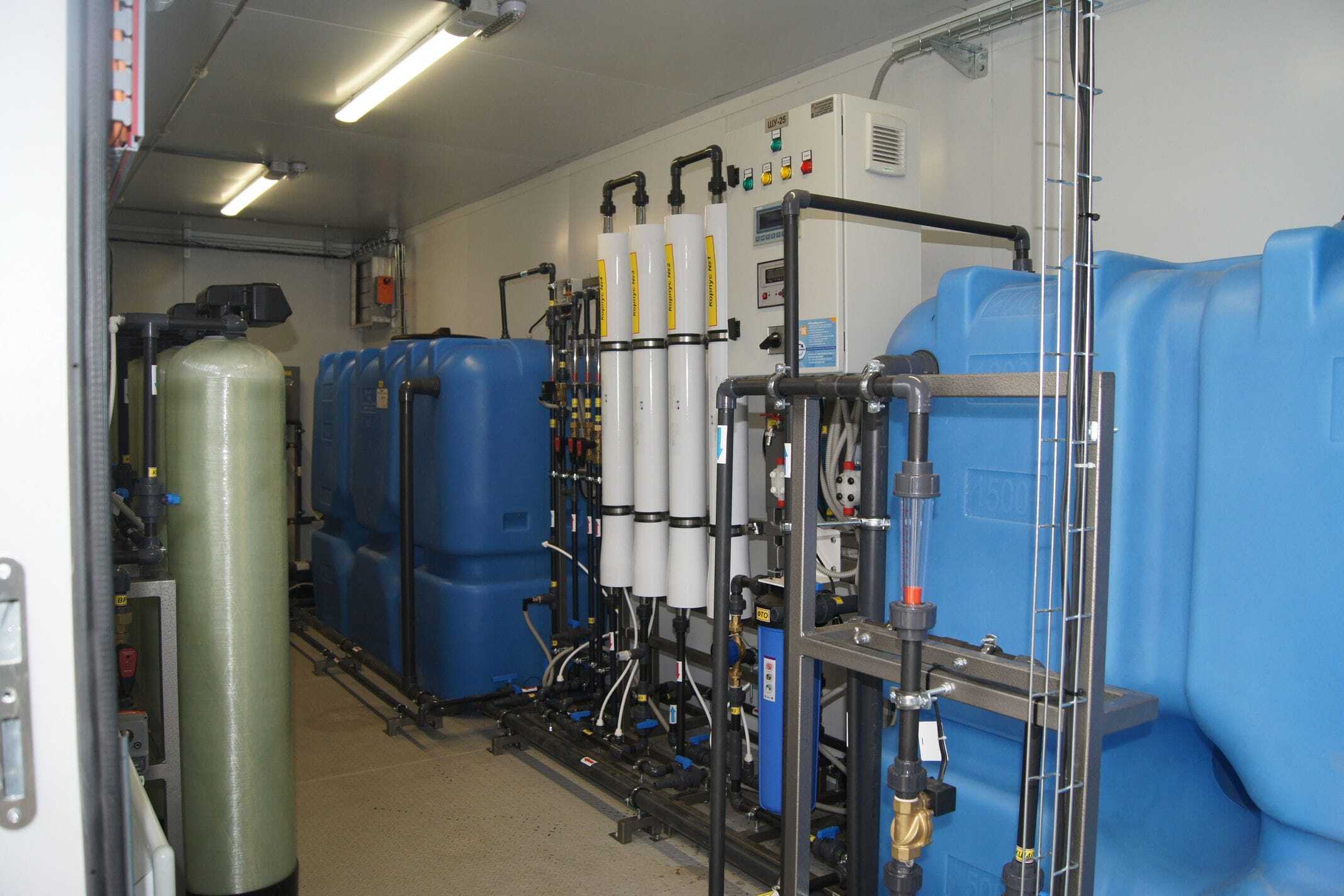 Блочно-модульная система подготовки питьевой воды